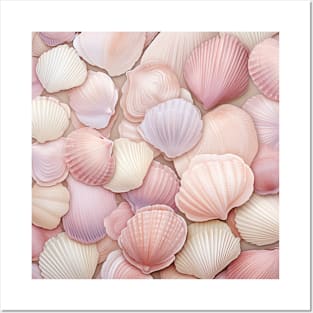 Pastel seashells II Posters and Art